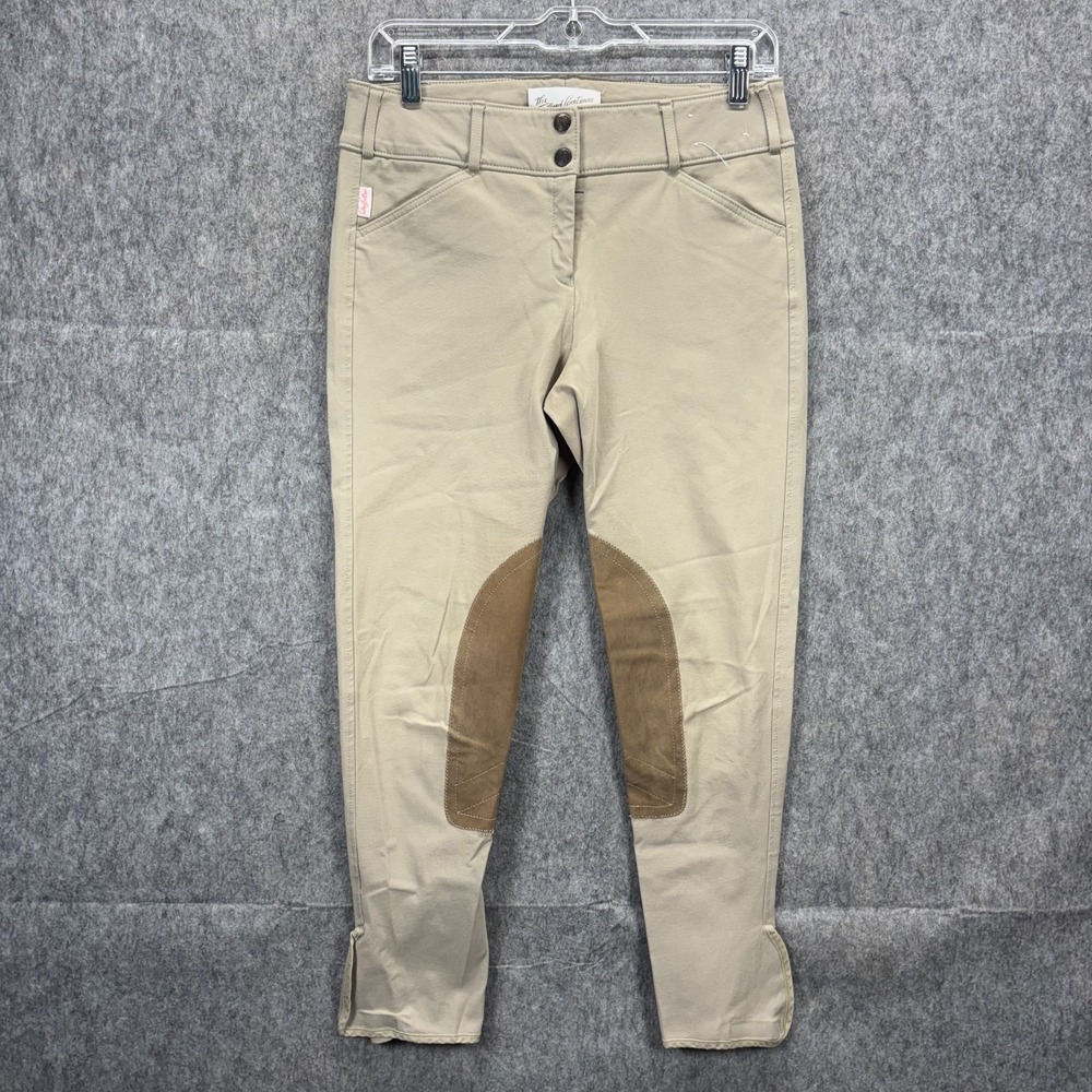 The Tailored Sportsman Breeches Womens 28x25 Trophy Hunter Equestrian Riding Tan